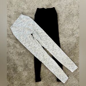 Brown and Grey Marl Scrunch Butt Leggings CSB small